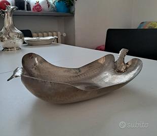 SILVER PERA CENTROTAVOLA DECORATIVO ARTIGIANALE 
