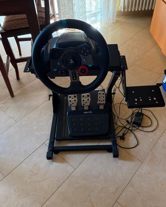  volante logitech g29 con supporto gt omega