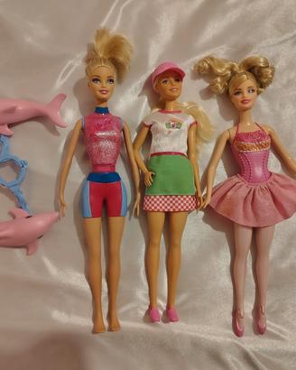 3 Barbie originali mattel