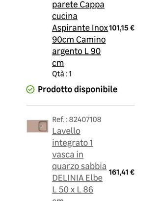 Cappa da parete e lavello da cucina incasso