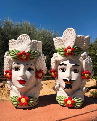 Teste di Moro di Caltagirone h20 cm