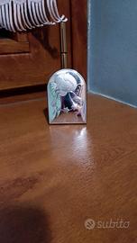 Quadro in argento con angelo