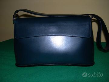Borsa donna in pelle blu