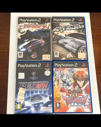 giochi ps2, pes, need for speed, yu gi oh