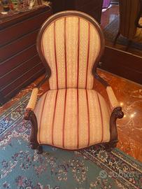 Poltrona epico stile Luigi Filippo