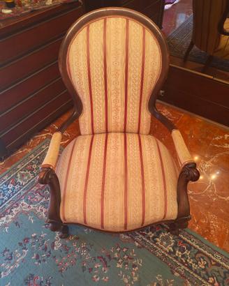 Poltrona epico stile Luigi Filippo
