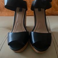 Zeppe nere 38  stradivarius