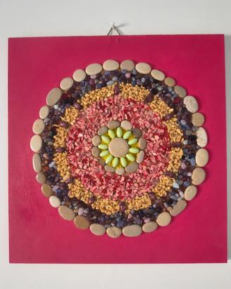 Mandala materico artigianale Fatta a Mano