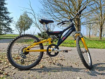 Bicicletta full suspension ruote da 20 pollici