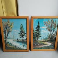 2 quadri olio su tela Luigi Marinelli Roma