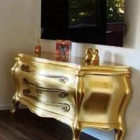 Cassettiera foglia oro Le Creazioni di Silik