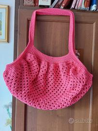 fat bottom granny square tote bag fucsia 