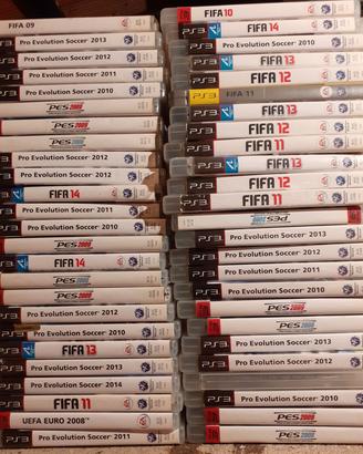 giochi calcio per ps3 fifa e pes