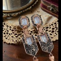 orecchini art decò stile antico 