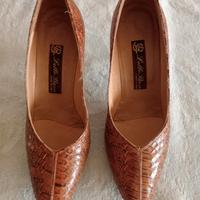 scarpe in pelle di pitone ! 
