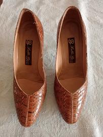 scarpe in pelle di pitone ! 