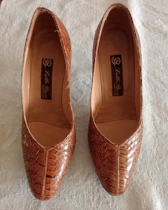 scarpe in pelle di pitone ! 