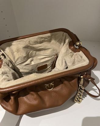 Michael Kors borsa pelle cuoio con catena