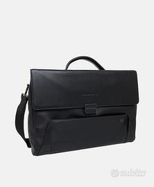 Piquadro Pan Cartella Business in Pelle Nera