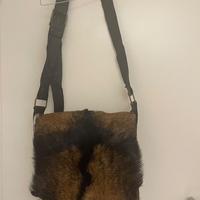 BORSA A TRACOLLA IN VERA PELLE DI PELLICCIA