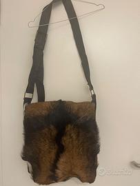 BORSA A TRACOLLA IN VERA PELLE DI PELLICCIA