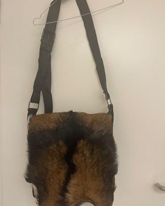 BORSA A TRACOLLA IN VERA PELLE DI PELLICCIA