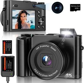 Fotocamera Digitale 4K 64MP + SD 32GB NUOVA