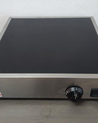PIASTRA ELETTRICA IN VETROCERAMICA E ACCIAIO INOX