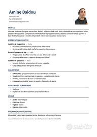Cerc lavoro a Genova - Disponibile subito