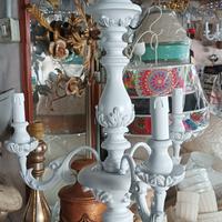 lampadario legno italiano 3 luci 