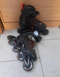 Pattini in linea neri