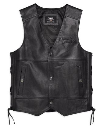 Harley-Davidson® Tradition II Gilet Uomo in Pelle