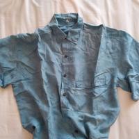 Camicia a maniche corte in pura seta taglia M-L