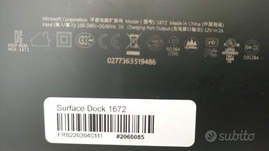 microsoft surface dock 1672