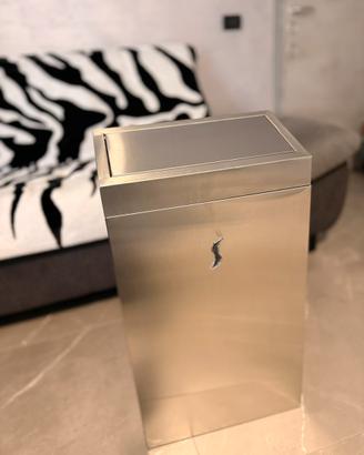 Getta carte in inox pattumiera