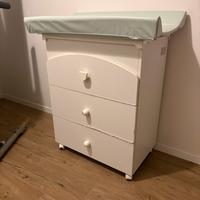 Fasciatoio Giordani con vaschetta e materassino