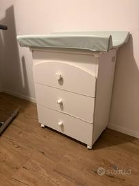 Fasciatoio Giordani con vaschetta e materassino