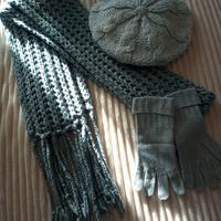 ❄️Set Cappello + Sciarpa + Guanti azzurri 🩵
