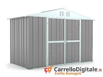 Box giardino lamiera zincata 327x155 grigio chiaro