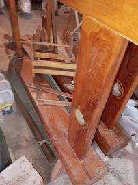 TELAIO IN LEGNO PER TESSITURA TAPPETO SARDO