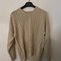 Maglione tessuto misto