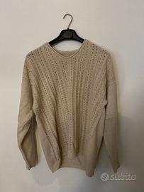 Maglione tessuto misto