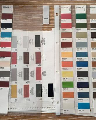 Campionario colori Porsche storiche anche 911 