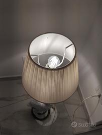 lampada da tavolo con pappagallo in ceramica 