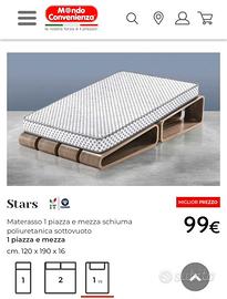 Materasso 1 piazza e 1/2 Ritiro Milano Centro