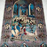 Tappeto persiano isfahan lana e seta