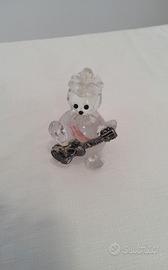 pagliaccio in cristallo Swarovski con chitarra 