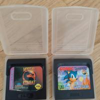 giochi  game Gear Mortal Kombat e Sonic 