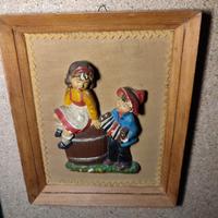 quadri vintage in gesso