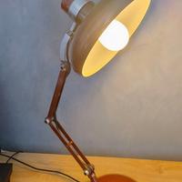 Lampada da scrivania vintage in metallo